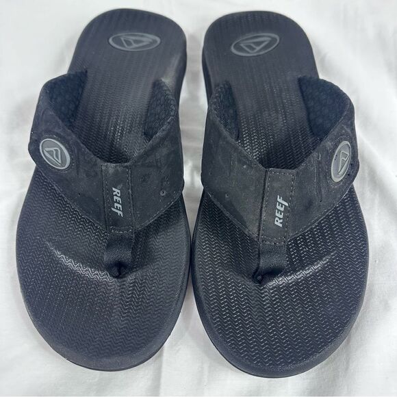Gently worn Reef Men's Phantom Speed Logo Flip Flop, Brown, 9 M US - Picture 1 of 5